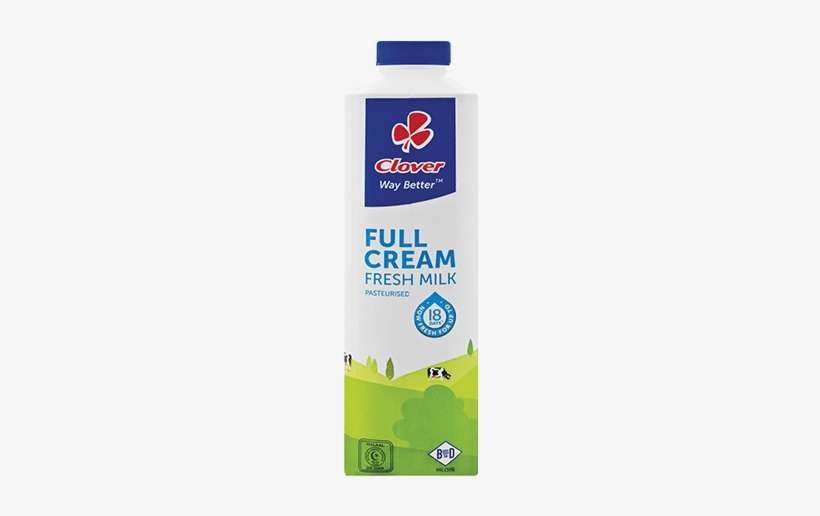 Clover Fresh Full Cream Milk Clover Full Cream Milk PNG Image