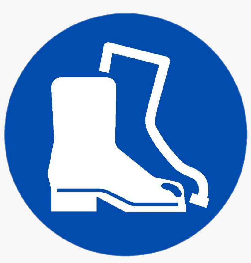 Download - You Must Wear Safety Boots, transparent png download