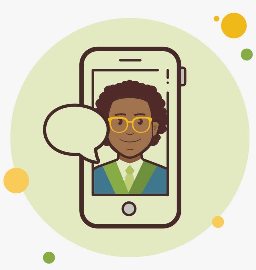 Business Man Messaging Icon - Llamada Telefonica Png, transparent png download