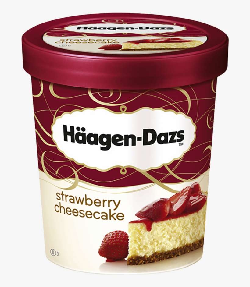 Häagen-dazs Strawberry Cheesecake Flavor Ice Cream - Haagen Dazs Ice Cream Strawberry Cheesecake, transparent png download