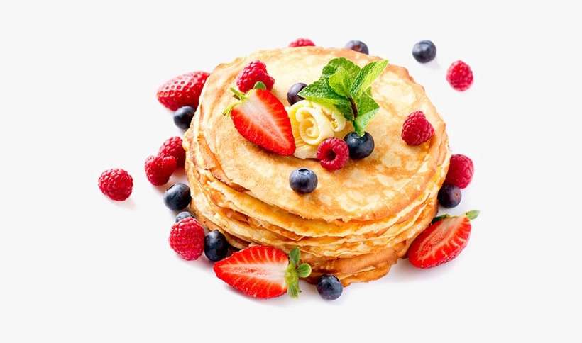 Pancake Transparent Image - Pancakes With Fruit Png, transparent png download