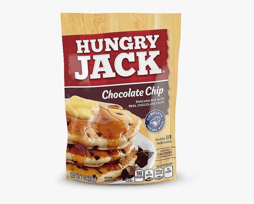 Chocolate Chip Pancake Mix - Hungry Jack Chocolate Chip Pancake Mix, transparent png download