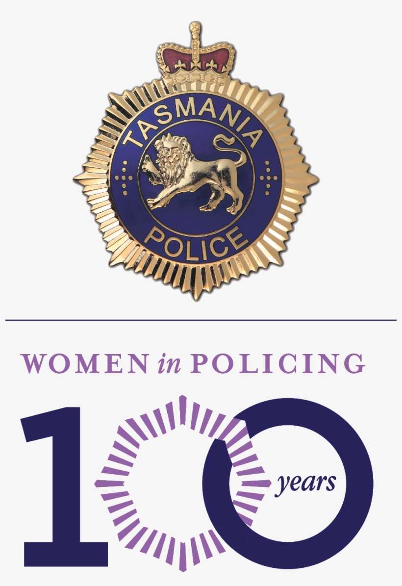 Tasmania Police 100 Years Of Women In Policing Logo - Tasmania Police Badge, transparent png download