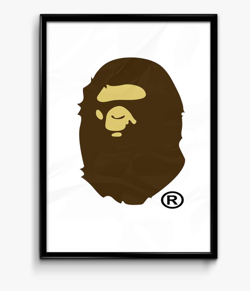 Bape Logo Black And White, transparent png download