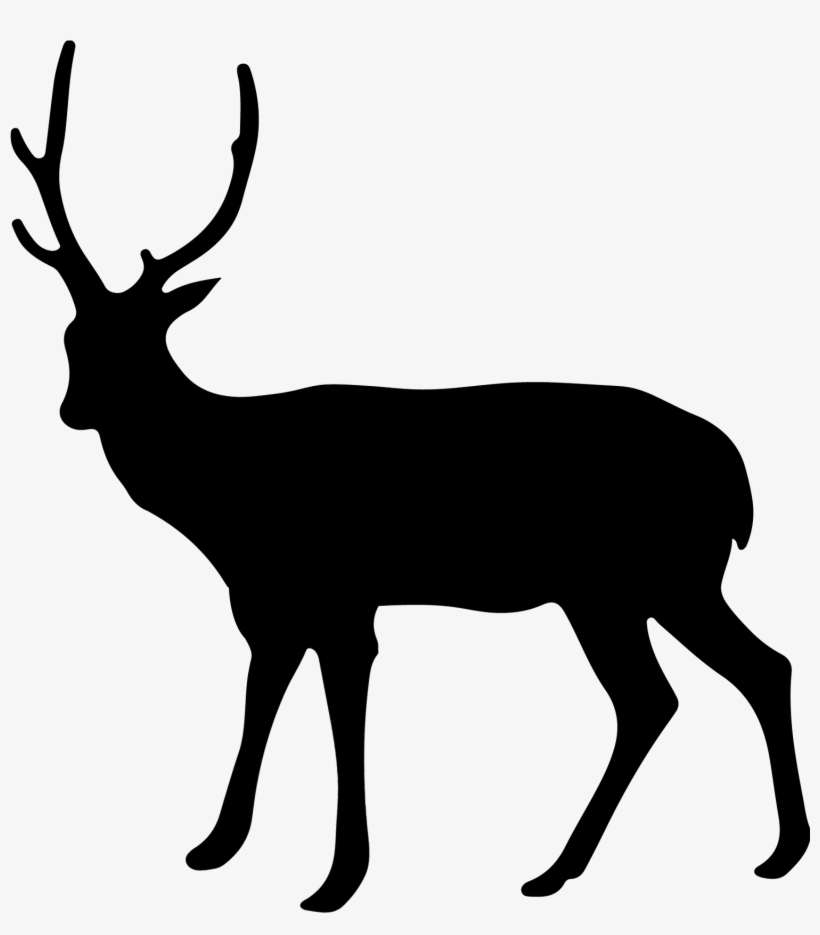 Deer Silhouette - Graphics - Deer Silhouette With Transparent Background, transparent png download