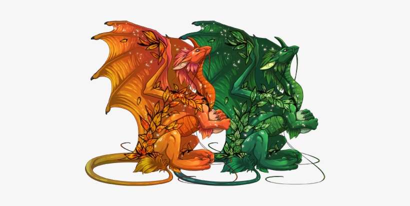 Leafy Autumn - Pokemon As Dragons, transparent png download