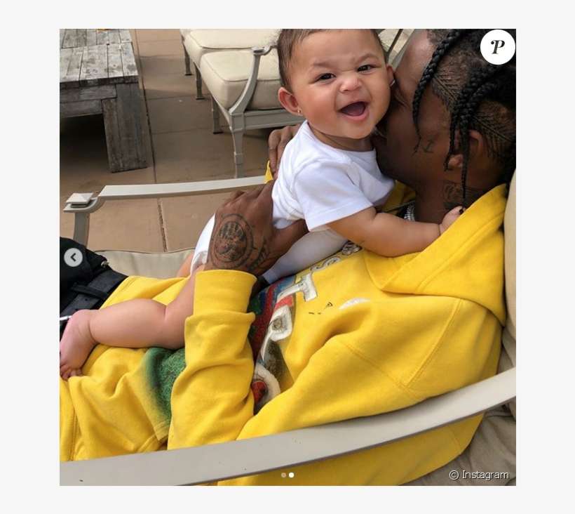 Travis Scott Et Sa Fille Stormi À New York - Travis Scott Et Sa Fille, transparent png download