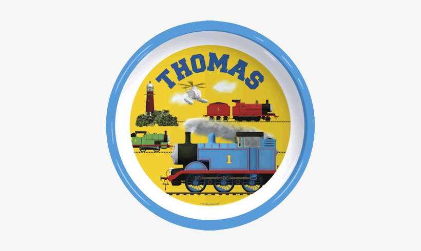 82105 Thomas The Tank Engine Round Plate - Honey Badger Takes What He, transparent png download