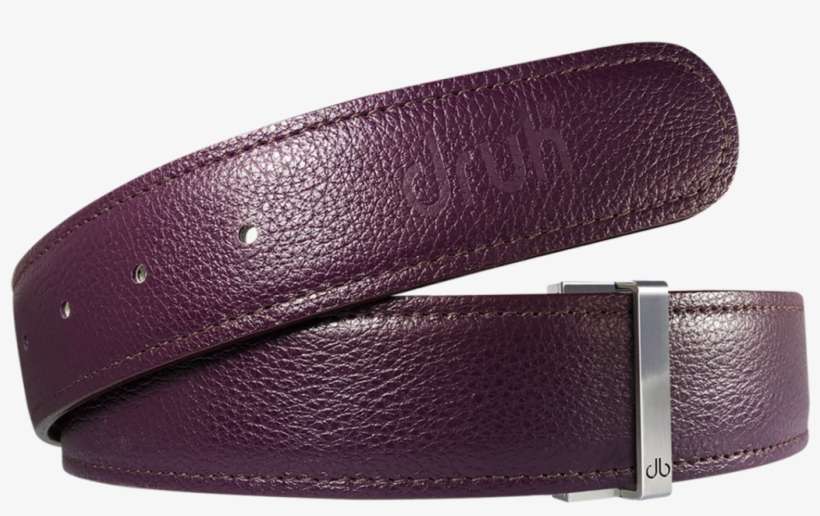 Purple Full Grain Texture Leather Belt - Belt, transparent png download