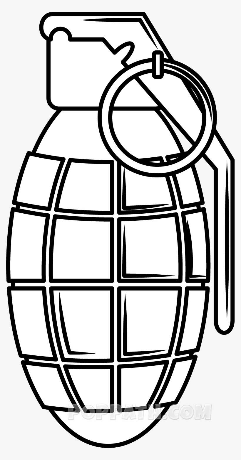 Png Freeuse Download Bmx Drawing Grenade - Line Art, transparent png download
