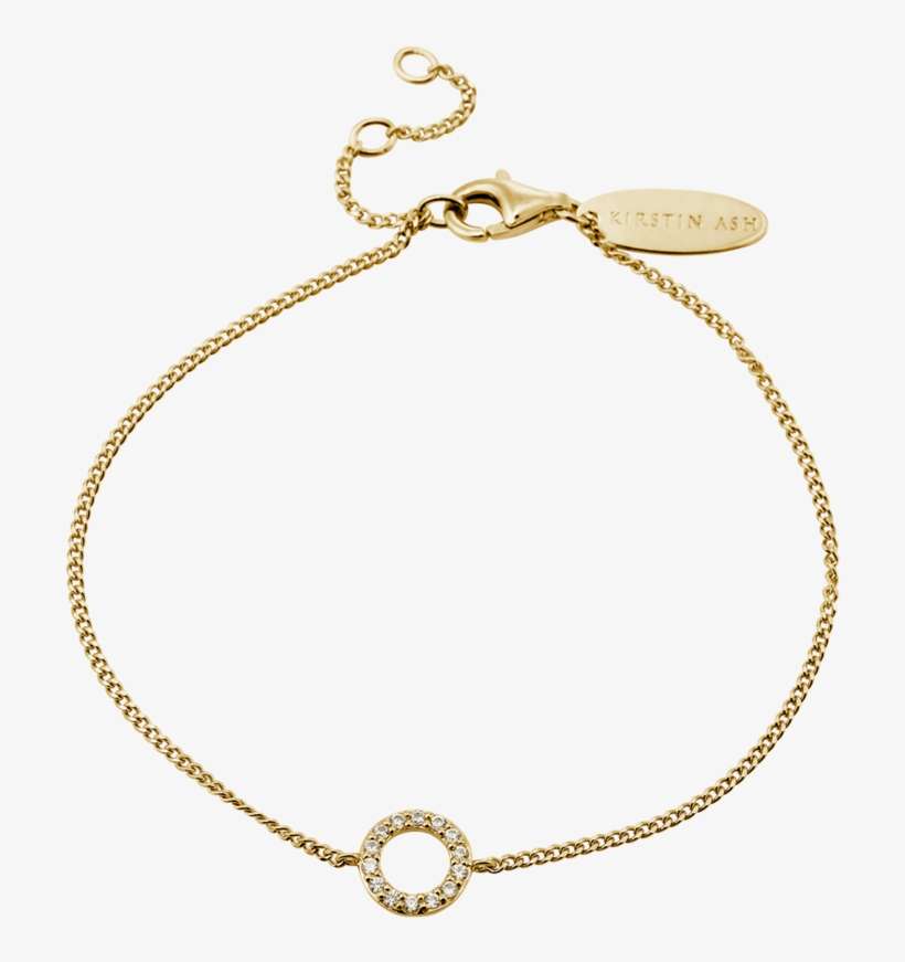 Circle Outline Crystal Bracelet Image - Body Jewelry, transparent png download