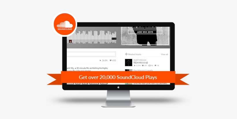 Sc Plays 20k Product Icon - Soundcloud, transparent png download