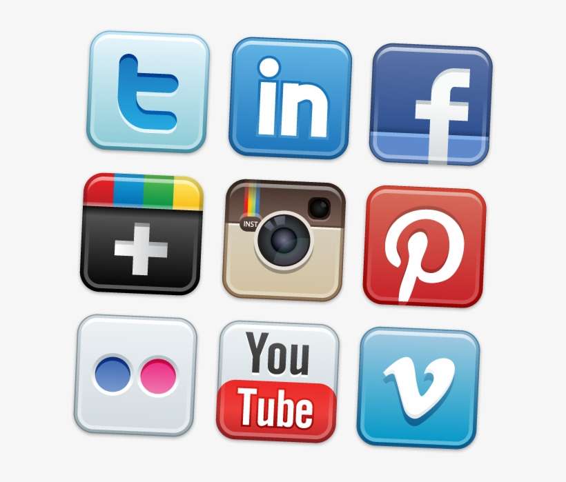 Social Media Website Logos, transparent png download