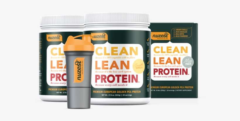 Nuzest 2-tub Bundle - Nuzest Clean Lean Protein, Smooth Vanilla - 10 Pack, transparent png download
