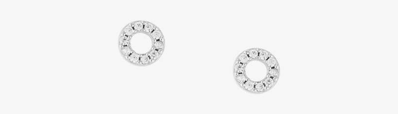 Circle Outline Crystal Stud Set - Circle, transparent png download