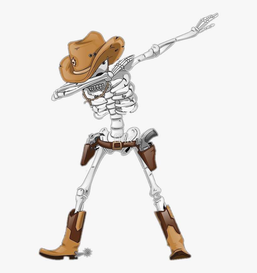 Report Abuse - Skeleton Dab Png Hd, transparent png download