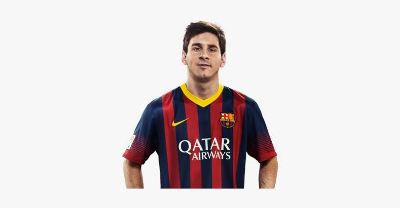 Leonel Messi Image - Barcelona Home Kit 13 14, transparent png download