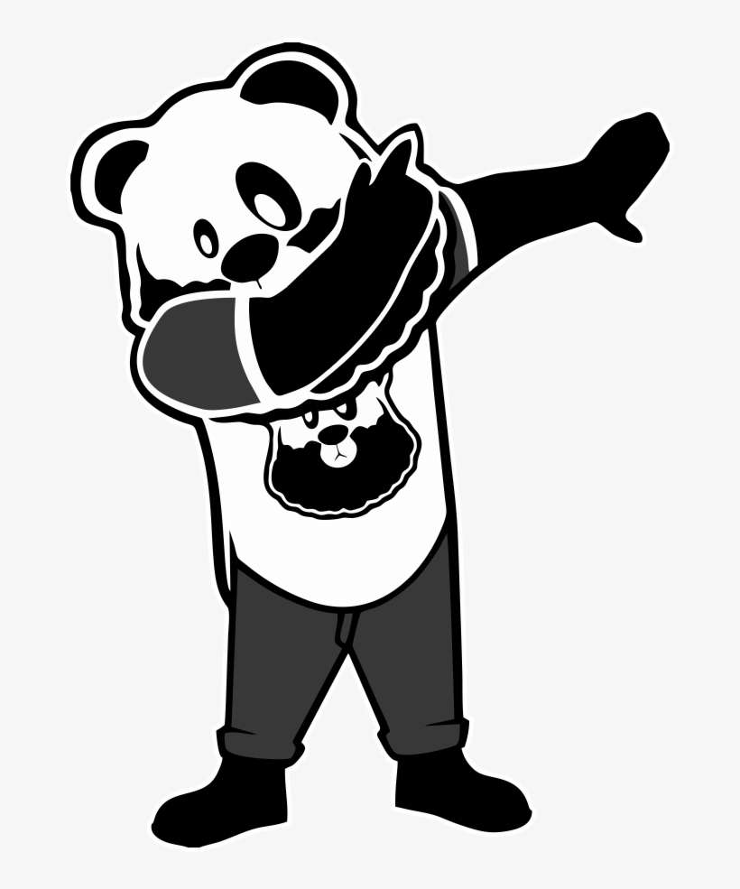 Custom Bearded Unisex Hoodie Artistshot - Panda Dab Png, transparent png download