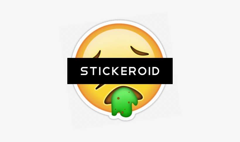 Sick Emoji - Circle, transparent png download