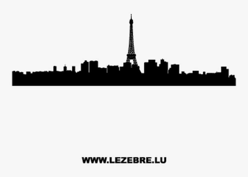Silhouette Paris Decal - Paris Silhouette, transparent png download