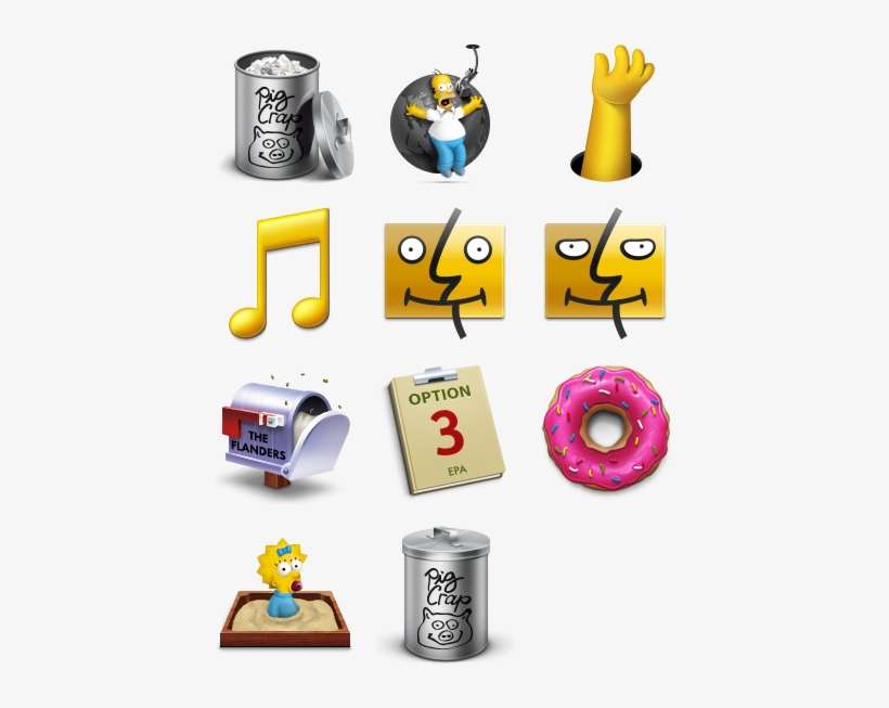 Search - Simpsons Icons, transparent png download