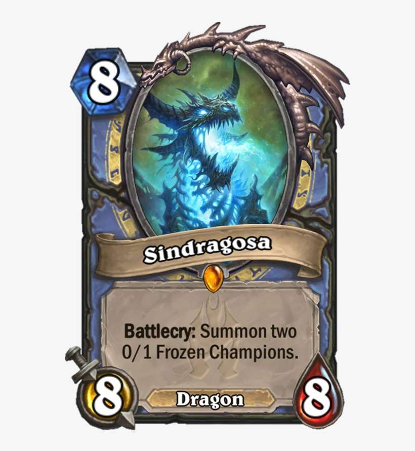 Sindragosa Card - Hearthstone Golden Cards, transparent png download