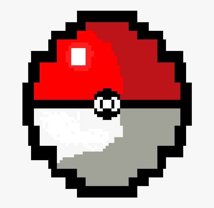 Pokeball - Pixel Pokeball Png, transparent png download