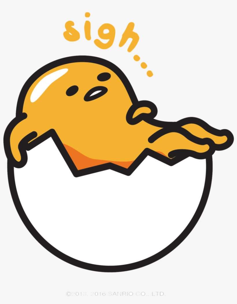Gudetama 2016 Sigh No Background, transparent png download