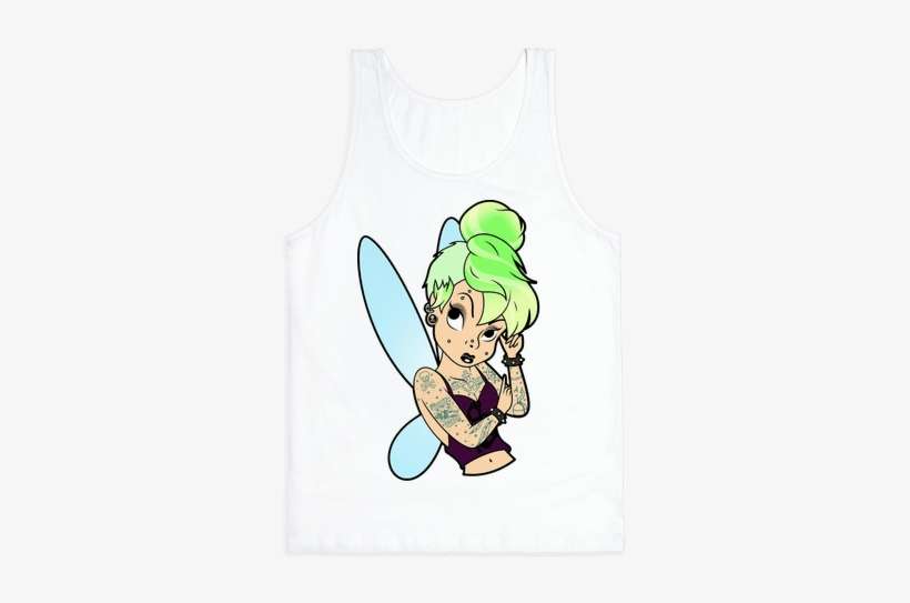 Punk Tinkerbell Tank Top - Coque Rigide Iphone 5 5s Se Clochette Tatoo, transparent png download
