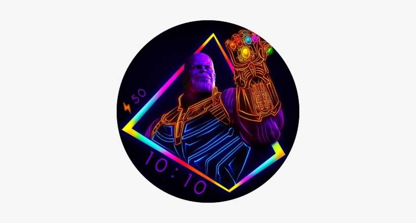 Neon Thanos Preview, transparent png download