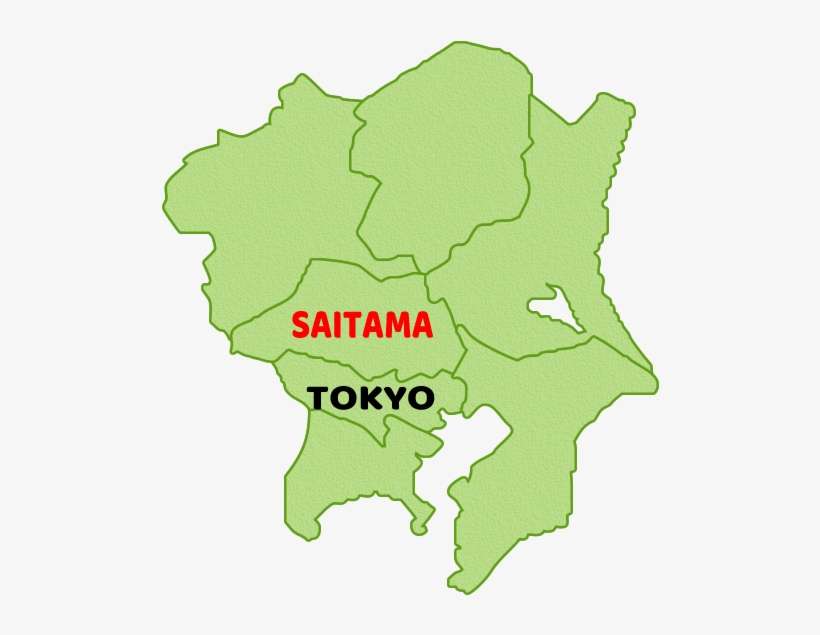 Saitama Is Located North Of Tokyo, Which Is Well Known - 南 関東 北 関東 甲信越, transparent png download