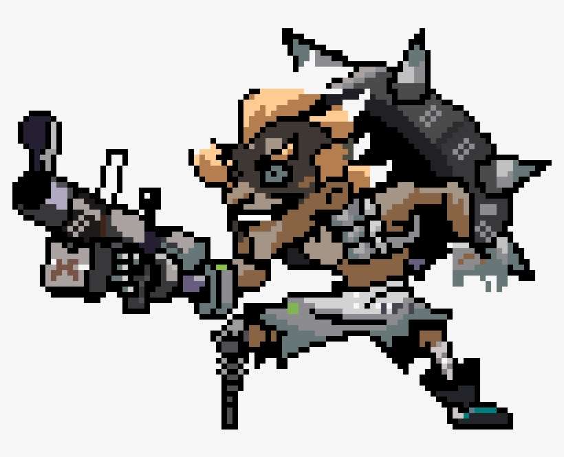 Junkrat Pixel - Pixel Art Overwatch Junkrat, transparent png download
