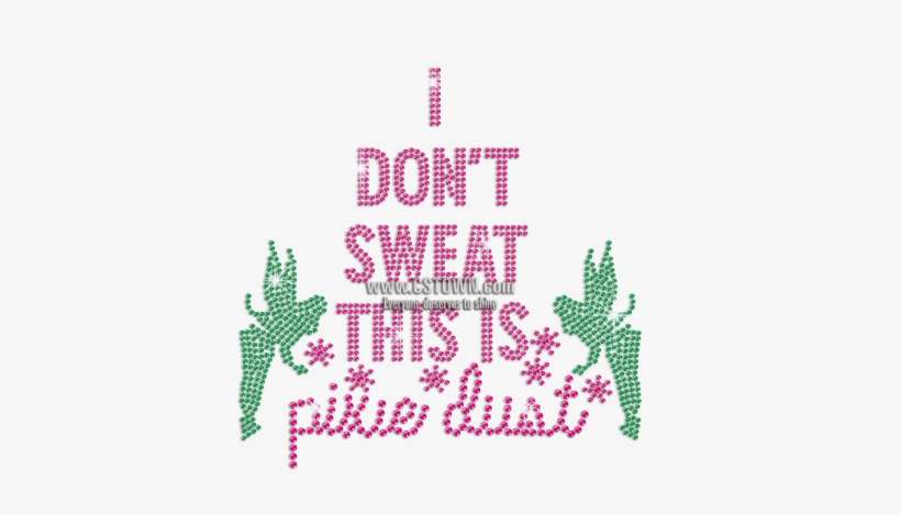 Pixie Dust Custom Iron On Rhinestone Design - Cross-stitch, transparent png download