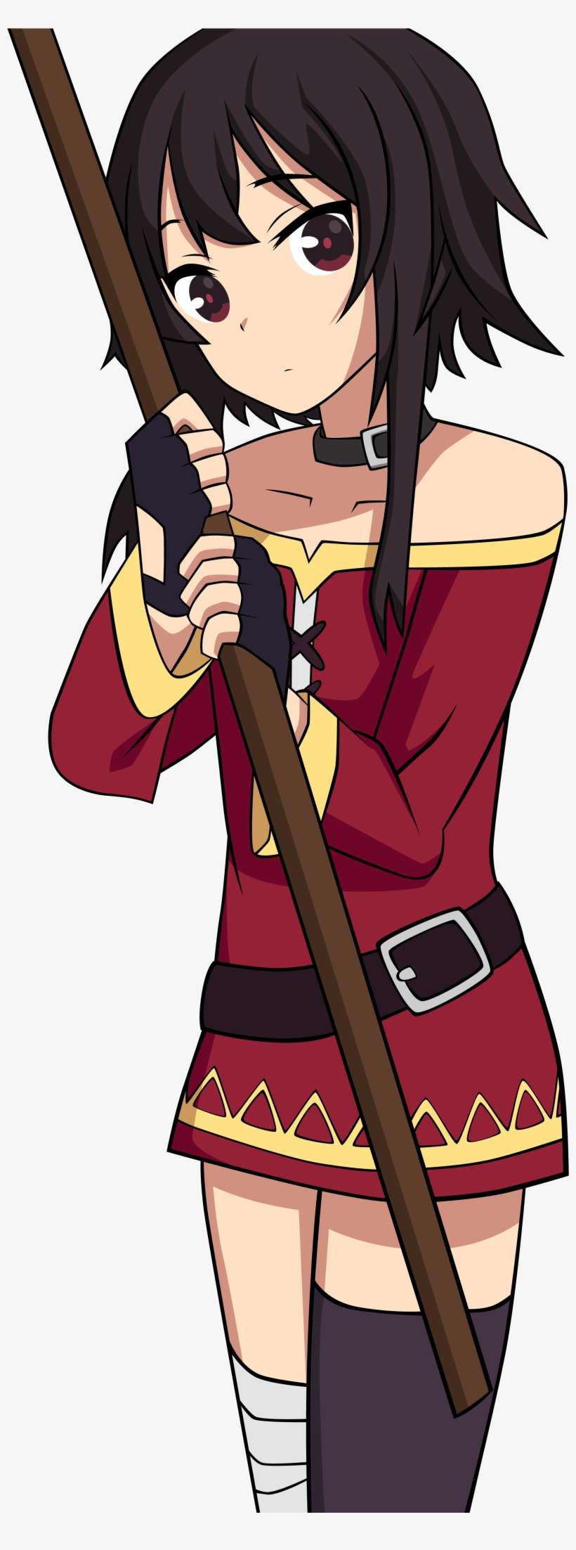 Megumin Arms Out Png - Cartoon, transparent png download