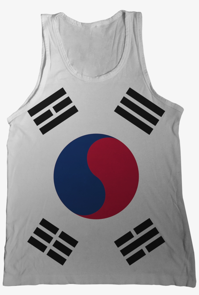 South Korea Flag Tank Top - South Korea Flag Vertical, transparent png download