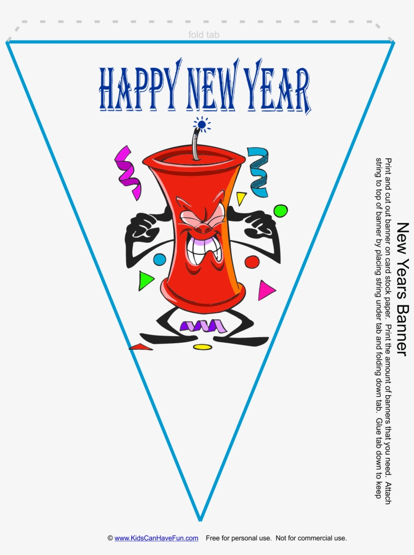 Happy New Year Banner Http - Party, transparent png download