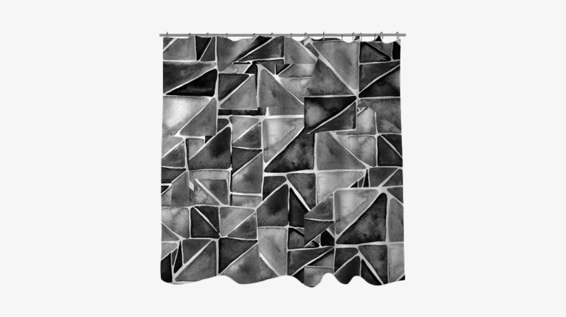 Watercolor Triangles Seamless Pattern - Triangle, transparent png download