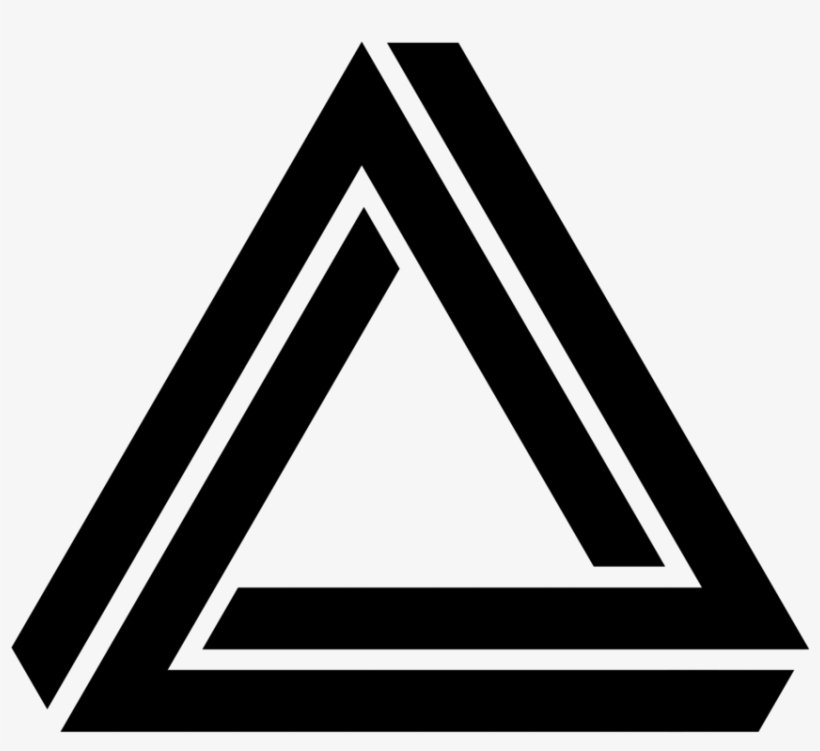 Clip Art Transparent Stock Triangle Silhouette At Getdrawings - Penrose Triangle Png, transparent png download