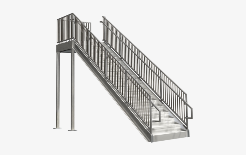 Commercial Stair Options - Prefab Metal Stairs, transparent png download