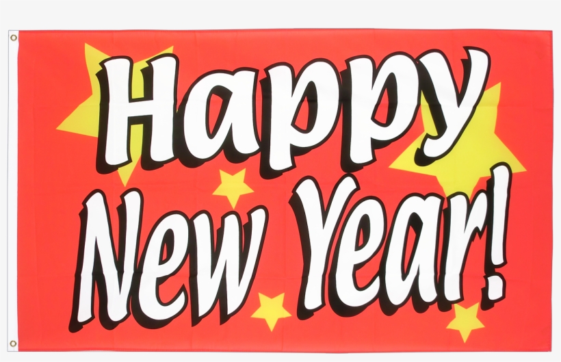 Happy New Year - Cheap Happy New Year Flag - 2x3 Ft, transparent png download