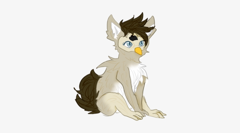 I Drew My 98 Bear Furby In The Sort Of Griffin-furby - Cartoon, transparent png download