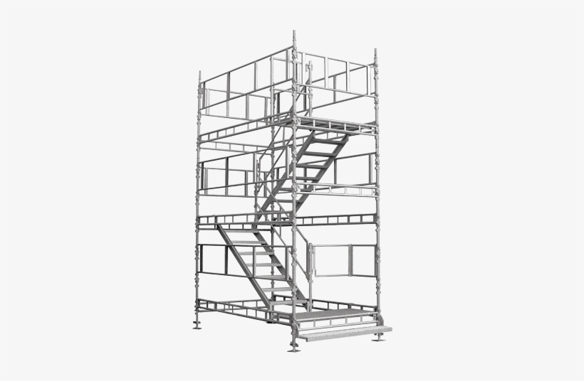 Total Stair Tower - Scaffold Staircase, transparent png download