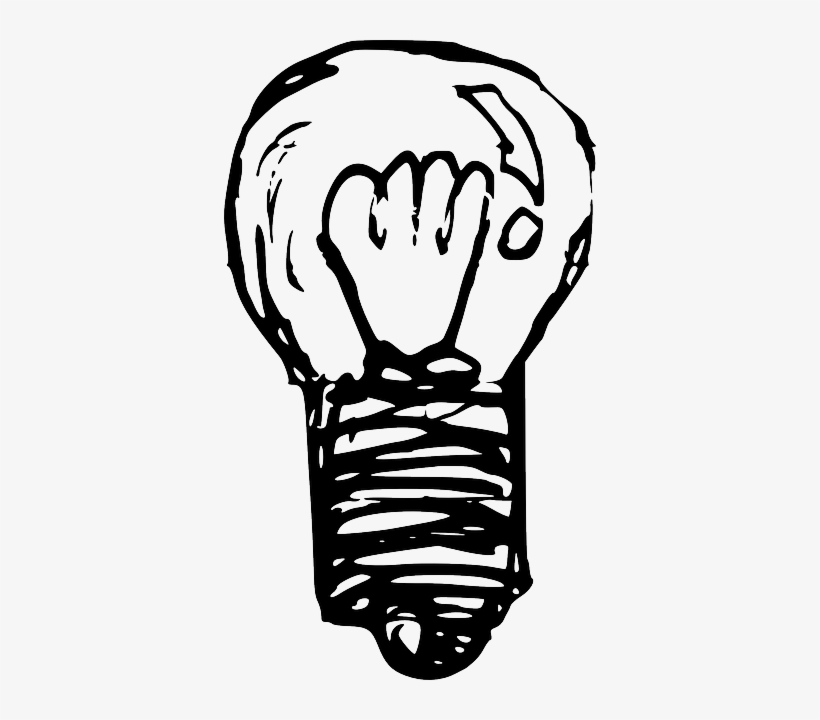 Bulb, Lamp, Light, Electric Bulb, Energy, Power, Idea - Light Bulb Sketch Png, transparent png download