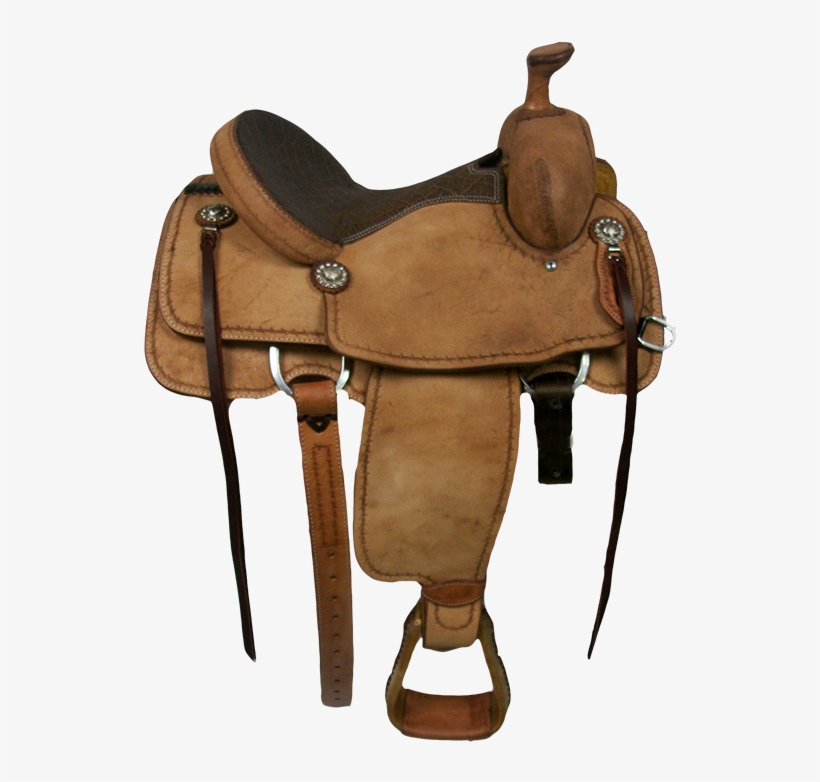This One Is All Rough Out With A Full Barbed Wire Border - Saddle, transparent png download