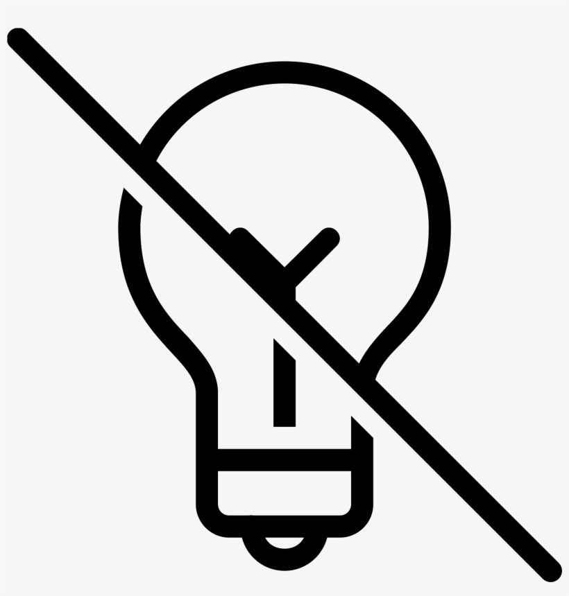 Vector Transparent Download No Idea Icon - No Light Icon Png, transparent png download