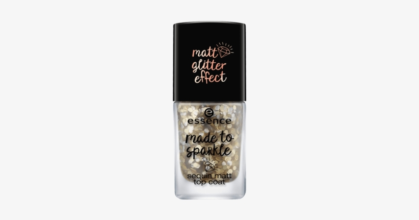 Sequin Matt Top Coat 01 Pour Some Glitter On Me - Essence 01 Pour Some Glitter On Me, transparent png download