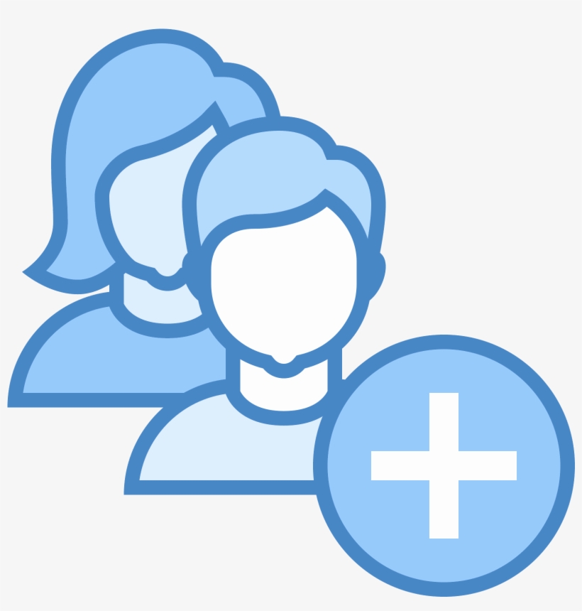 Download Add User Group Woman Man Icon - Add Group Icons | Transparent ...