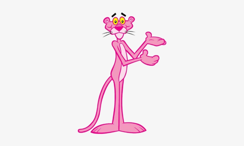 Pink Panther - Pink Cartoon Characters, transparent png download