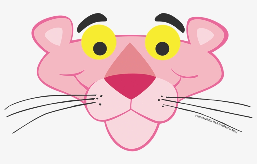 Pink Panther Face Juniors T-shirt - Pink Panther, transparent png download