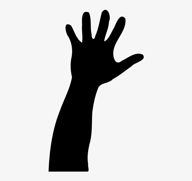 Child - Hand Silhouette Clip Art, transparent png download